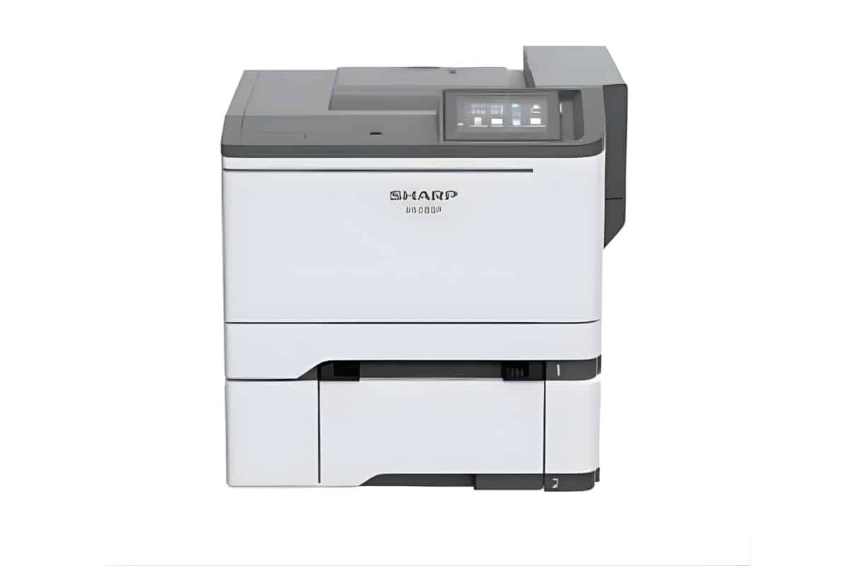 Powers-business-machines-mx-c428p Sharp mx-c428p color printer for office document printing and business workflows